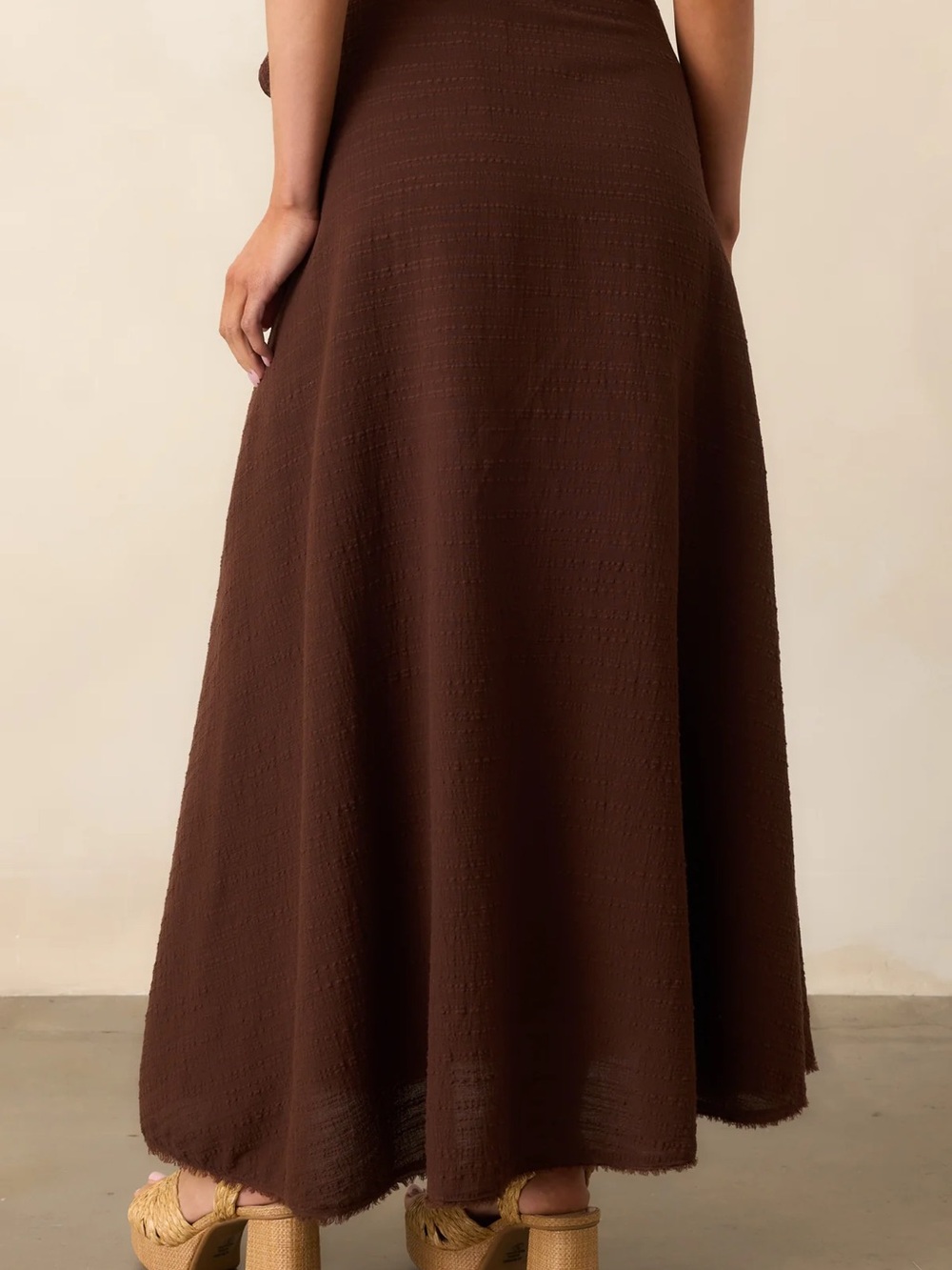 Z Supply Brown Salerno wrap skirt & cropped tank - Picture 4 of 11